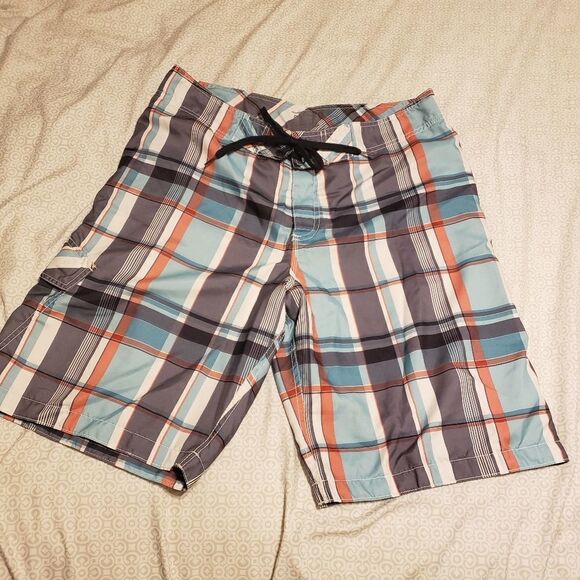 Old navy plaid Swim Shorts Size Large - Picture 1 of 6